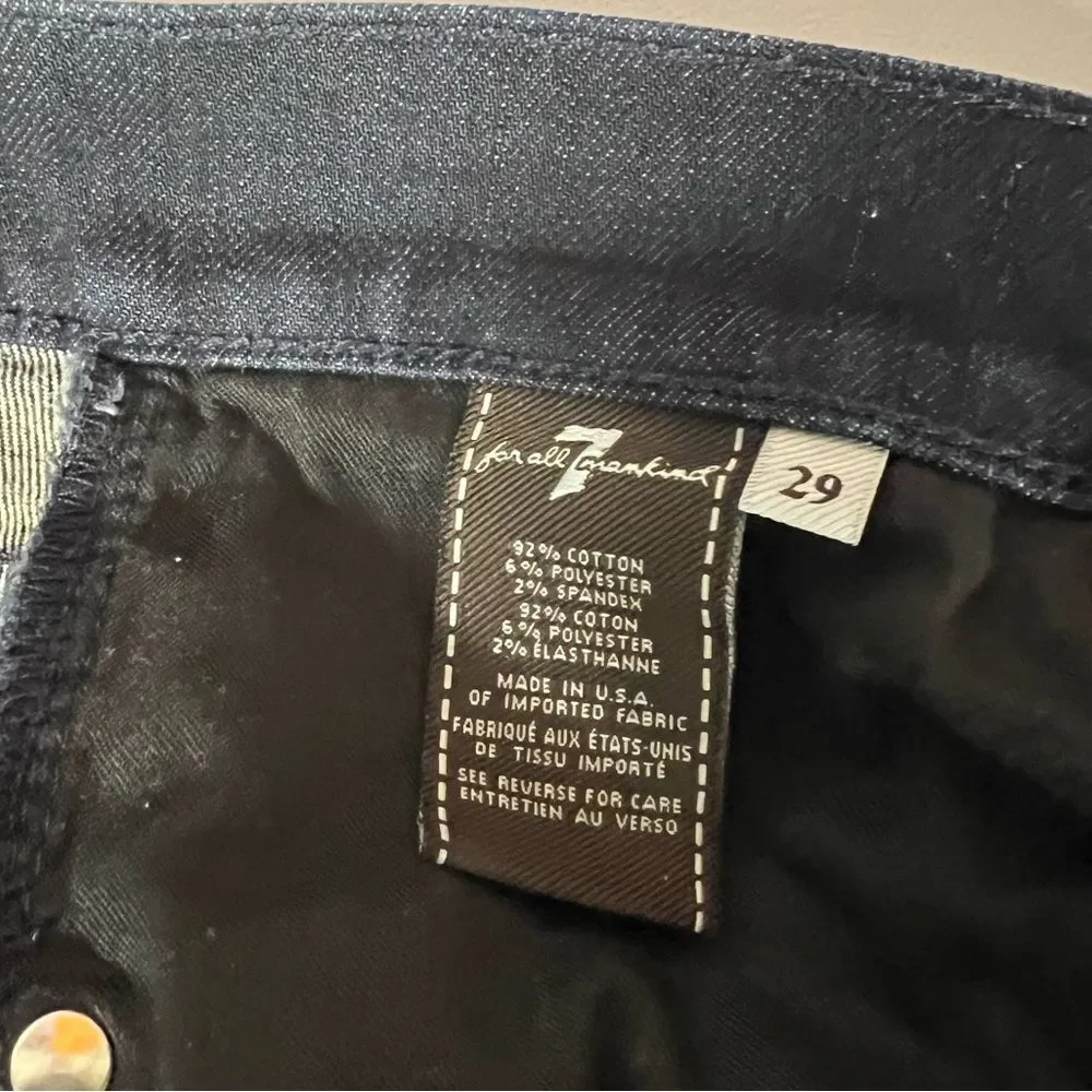 7 For All Mankind Luxe Performance The Straight Dark Wash Jeans Mens W29